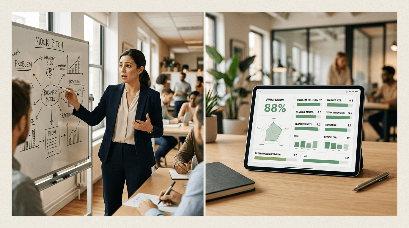 Why Pitch Deck Scores Tell You More Than Mock Pitches