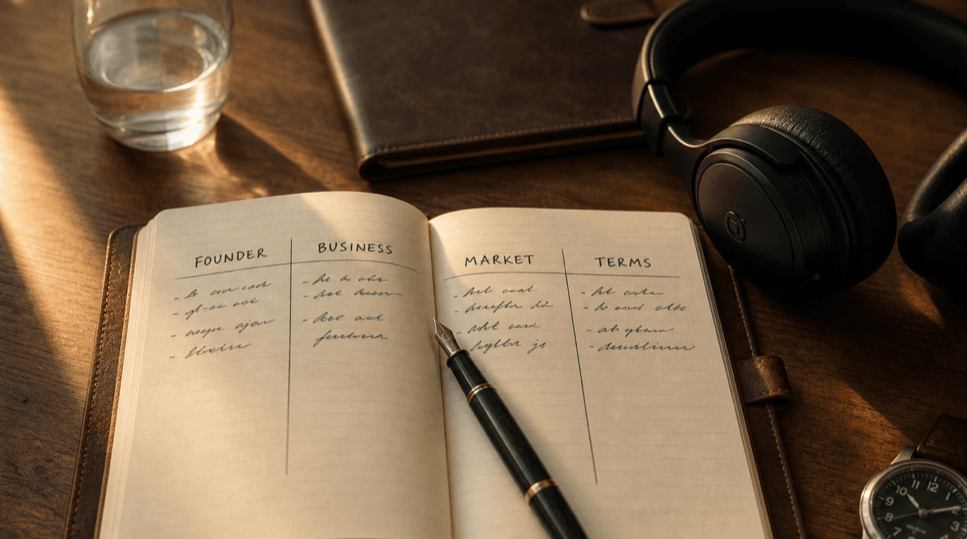 The 30-Minute Founder Call: What to Ask, What to Listen For — PitchVault